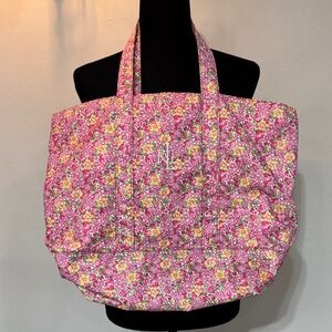 Lauren Ralph Lauren Floral Pink Tote Bag